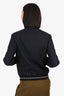 Saint Laurent Navy Embroidered Bomber Jacket Size 44 Mens