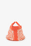 Hermès Kids Line Orange Canvas Animal Print Tote With Pouch