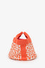 Hermès Kids Line Orange Canvas Animal Print Tote With Pouch