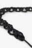 Pre-Loved Chanel™ 2003 Black Leather Interlocking Link Belt Size 80/32