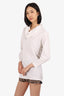 Gothic Yohji Yamamoto White Cotton Turtle Neck Long Sleeve Top Size M