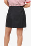 Miu Miu Black Cotton/Nylon Mini Wrap Skirt Size 42