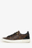 Louis Vuitton Brown/Black Monogram Patent Frontrow Sneaker Size 36.5