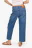 Stella McCartney Blue Denim Mid Rise Dark Stone Jeans with Logo Tape Size 28