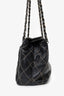 Pre-Loved Chanel™ 2000-02 Black Quilted Leather Wild Stitch Shoulder Bag