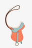 Hermès Orange/Teal Leather Paddock Selle Horse Saddle Charm