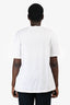 Versace White Cotton Embellished Logo T-Shirt Size 48
