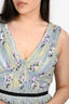 Self-Portrait Blue/Purple Lace Floral Mini Dress Size 8
