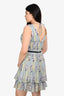 Self-Portrait Blue/Purple Lace Floral Mini Dress Size 8