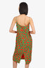 Moschino Orange/Green Cherry-print Mini Dress Size 12