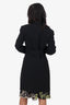Theory Black Belted Double Breasted Blazer Dress Size 4