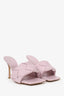 Bottega Veneta Pink Padded Intrecciato Heeled Sandal Size 40