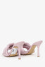 Bottega Veneta Pink Padded Intrecciato Heeled Sandal Size 40
