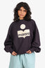 Isabel Marant Grey Velvet Logo Sweatshirt Size 38