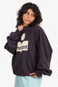 Isabel Marant Grey Velvet Logo Sweatshirt Size 38