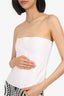 Khaite White Corset Top Size 6