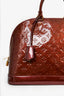 Louis Vuitton 2012 Burgundy Vernis Patent Leather Alma PM Top Handle