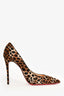 Christian Louboutin Leopard Ponyhair Pointed Heels Size 40