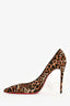 Christian Louboutin Leopard Ponyhair Pointed Heels Size 40