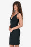 Elizabeth & James Black V Neck Midi Dress Size 4