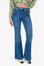 Maje Medium Wash Denim High Waist Flared Jeans Size 36