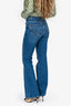 Maje Medium Wash Denim High Waist Flared Jeans Size 36