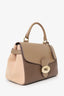 Mulberry Taupe/Brown Polished Calfskin Suede Primrose Top Handle Bag With Strap
