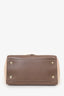 Mulberry Taupe/Brown Polished Calfskin Suede Primrose Top Handle Bag With Strap