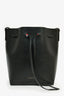 Mansur Gavriel Mini Black Faux Leather Bucket Bag