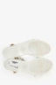 Valentino White Rubber Rockstud Sandals Size 37