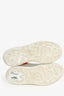 Alexander McQueen White/Red Suede Oversized Larry Sneakers Size 36.5