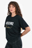Moschino Couture Black Logo Print T-Shirt Est. Size S-M