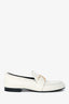 Proenza Schouler White Leather Loafers Size 40