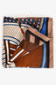 Hermès Blue/Brown Silk 'Imaginaire' Scarf 90