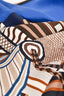 Hermès Blue/Brown Silk 'Imaginaire' Scarf 90