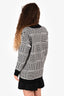 Sandro Black/White Knit Gold Buttoned Cardigan Size 1