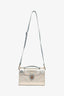 Christian Dior Silver/Light Blue Leather 'Diorever' Pochette Top Handle with Strap