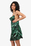 Retrofête Emerald Marble Auris Silk Dress Size L