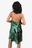 Retrofête Emerald Marble Auris Silk Dress Size L