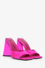 The Attico Pink Satin Devon Mules Size 40.5