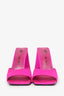 The Attico Pink Satin Devon Mules Size 40.5
