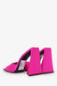 The Attico Pink Satin Devon Mules Size 40.5