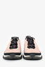 Pre-Loved Chanel™ Pink Mesh Suede Calfskin Quilted CC Sneakers Size 41