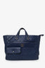 Pre-Loved Chanel™ 2020 Navy Quilted Calfskin Ultra Pocket Shopping Tote