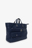Pre-Loved Chanel™ 2020 Navy Quilted Calfskin Ultra Pocket Shopping Tote