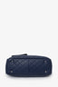 Pre-Loved Chanel™ 2020 Navy Quilted Calfskin Ultra Pocket Shopping Tote