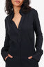 Chiara Boni Black Striped Jumpsuit Size 44