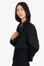 Victoria Beckham Black Wool Cropped Blazer Size 4