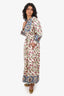 Etro Multicolour Garden Party Pleated Poplin Midi Dress Size 44