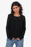 Sandro Black Lace Knit Cardigan Size 2